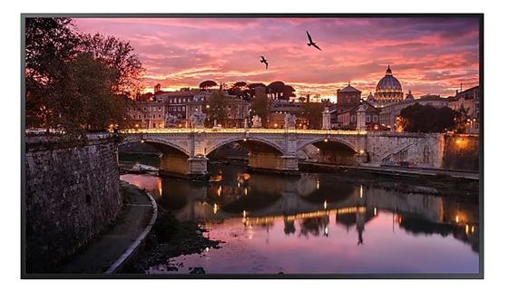 SAMSUNG Monitor profesjonalny QB75R-B 75 cali Błyszczący 16h/7 350(cd/m2) 3840 x 2160 (UHD) S6 Player (Tizen 4.0) Wi-Fi 3 lata d2d (LH75QBRBBGCXEN) - LH75QBRBBGCXEN