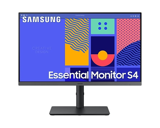 SAMSUNG Monitor 24 cale LS24C430GAUXEN IPS 1920x1080 FHD 16:9 1xD-sub 1xHDMI 1xDP 4xUSB 3.0 4ms 100Hz HAS+PIVOT płaski 3 lata on-site - LS24C430GAUXEN