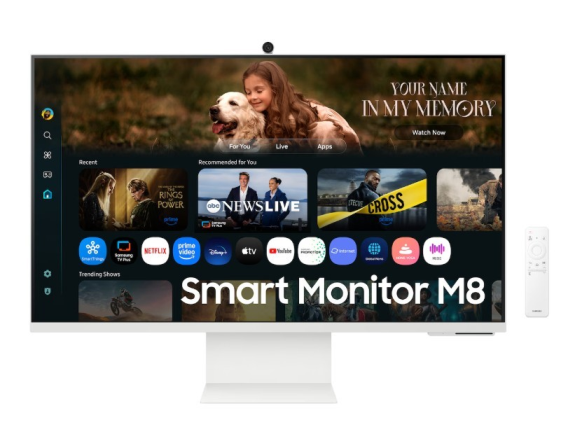 SAMSUNG Monitor 32 cale Smart M8 M80F VA 3840x2160 UHD 16:9 1xHDMI 1xUSB-C 1xUSB-A 4ms 60Hz Smart TV płaski 3Y2d2 (LS32FM801UUXDU) - LS32FM801UUXDU