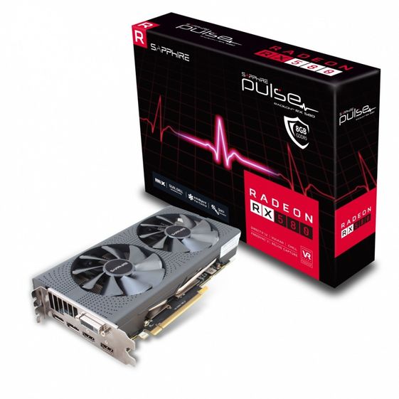 SAPPHIRE TECHNOLOGY Karta graficzna Radeon RX 580 PULSE 8GB GDDR5 256BIT HDMI/DVI/DP - 11265-05-20G