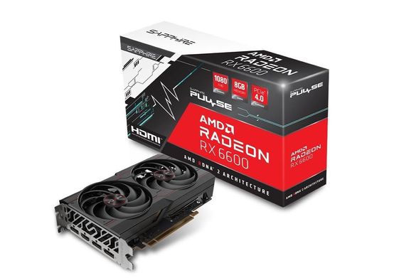 SAPPHIRE TECHNOLOGY Karta graficzna PULSE AMD Radeon RX 6600  128 bit DDR6 11310-01-20G - 11310-01-20G
