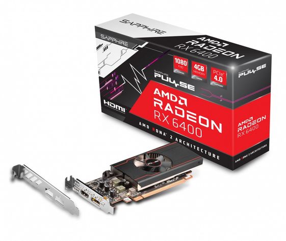 SAPPHIRE TECHNOLOGY Karta graficzna Radeon RX 6400 PULSE GAMING 4GB GDDR6 64bit DP/HDMI - 11315-01-20G