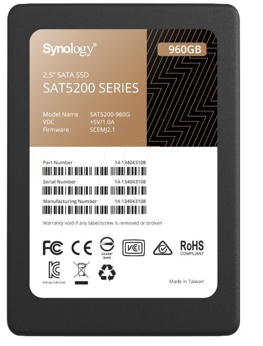 SYNOLOGY Dysk twardy SAT5200-960G 960GB 2,5' 7mm SATA 6Gb/s  - SAT5200-960G