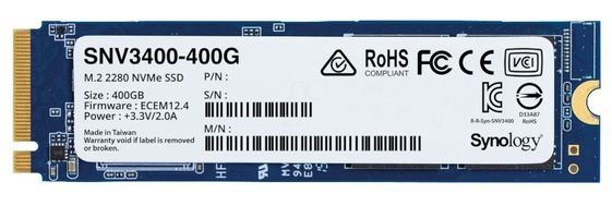 SYNOLOGY Dysk SSD SNV3400-400G 400GB M2 2280 NVMe PCIe 3.0 x4 5Y - SNV3400-400G