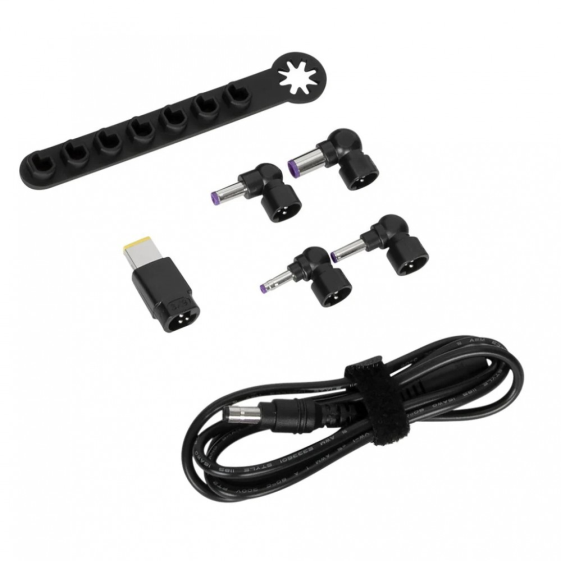 TARGUS Zestaw akcesoriów Legacy Power 90 W (kabel DC do końcówki + 5 końcówek + drążek do przechowywania) - 1,8 m - ACC1134GLX