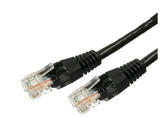 TB Kabel Patchcord miedziany kat.5e RJ45 UTP 1m. czarny  - paczka 10 sztuk - AKTBXKS5U100B10