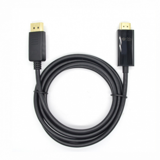 TB DisplayPort - HDMI Kabel 1.8m. czarny  - AKTBXVDMHMDP18B
