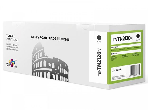 TB PRINT Toner do Brother TN2120 TB-TN2120N BK 100% nowy - TB-TN2120N