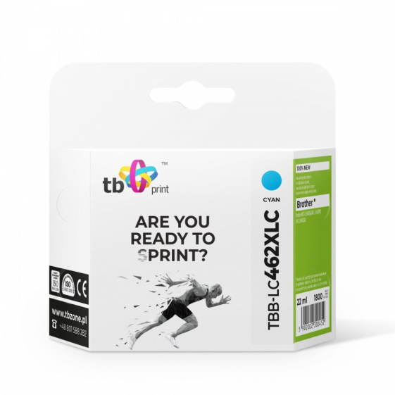 TB PRINT Tusz do Brother MFC-J3540DW TBB-LC462XLC 100% nowy cyan - TBB-LC462XLC