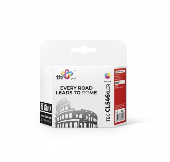 TB PRINT Tusz do Canon PIXMA iP2850/MG2950/2550/2450/MX495 TBC-CL546XLCR  Kolor ref. - TBC-CL546XLCR