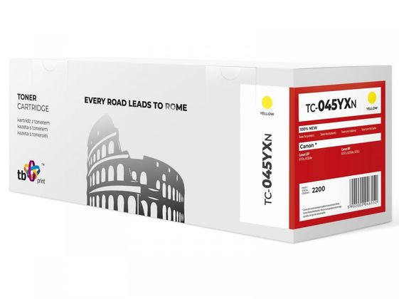 TB PRINT Toner do Canon LBP 610C 045H TC-045YXN YE 100% nowy - TC-045YXN