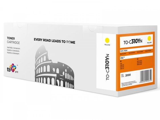 TB PRINT Toner do OKI C310 TO-C310YN żółty 100% nowy - TO-C310YN