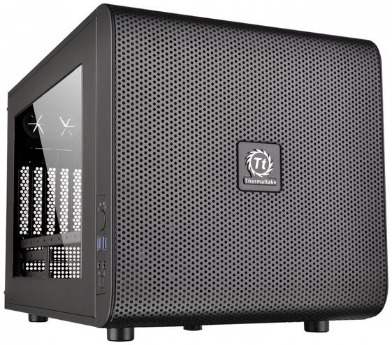 THERMALTAKE Core V21USB 3.0 Window (200mm), czarna - CA-1D5-00S1WN-00