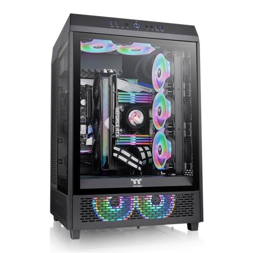 THERMALTAKE obudowa - The Tower 500/Black tg*3/ 120mm*2  - CA-1X1-00M1WN-00
