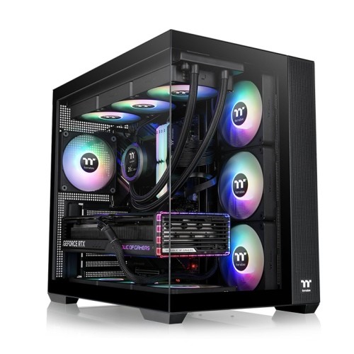 THERMALTAKE Obudowa - View 380 TG ARGB - Black  - CA-1Z2-00M1WN-00