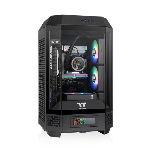 THERMALTAKE Obudowa - The Tower 250 TG - Black  - CA-1Z9-00S1WN-00