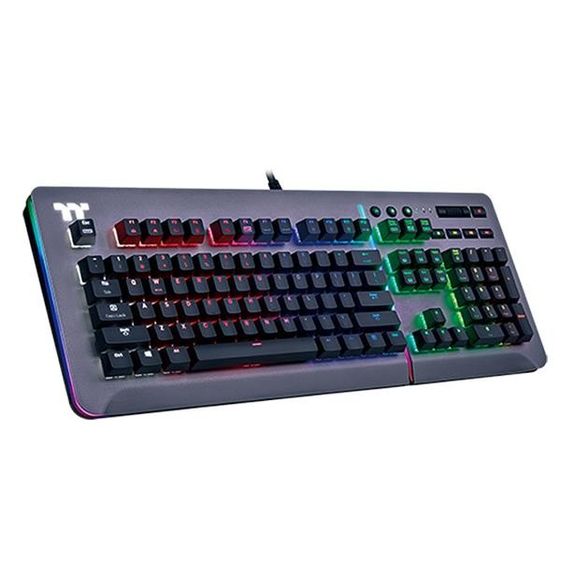 THERMALTAKE Klawiatura gamingowa Level 20 RGB Titanium Cherry MX Blue  - KB-LVT-BLSRUS-01