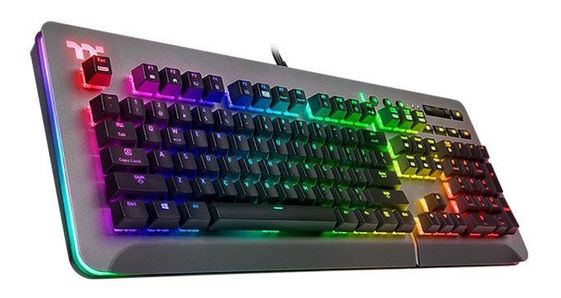 THERMALTAKE Klawiatura gamingowa Level 20 RGB Titanium Cherry MX Silver - KB-LVT-SSSRUS-01