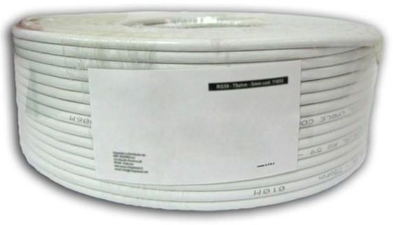 TECHLY Kabel instalacyjny skrętka U/UTP Cat6 4x2 linka CCA 100m szary  - 022564