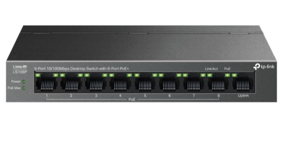 TP-LINK Przełącznik LS109P 9xGE PoE+  - LS109P
