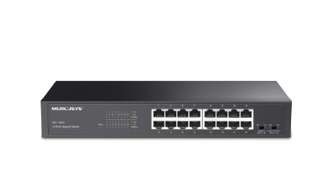 TP-LINK Przełącznik Mercusys 16-Port Gigabit Desktop/Rackmount Switch                PORT: 16× Gigabit RJ45 Ports - MS116GS
