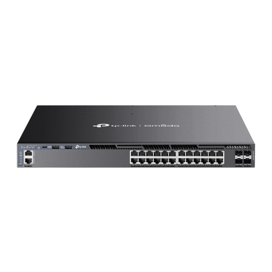 TP-LINK Przełącznik SG6428XHP switch zarządzalny 24 porty gigabitowe PoE+   4 sloty SFP+ 10G  - SG6428XHP