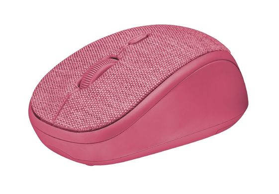 TRUST Mysz bezprzewodowa YVI Fabric różowa - 22674