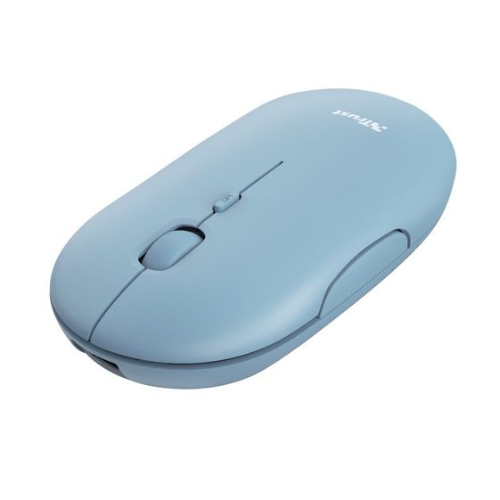 TRUST Mysz bezprzewodowa PUCK WRL RCHRGABLE BLU - 24126