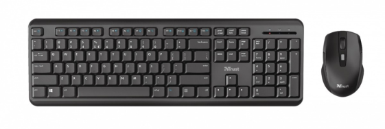TRUST Zestaw klawiatura bezprzewodowa i mysz Ody RU - 24159