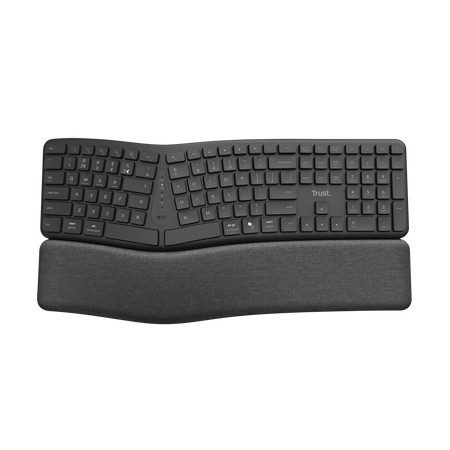 TRUST Klawiatura ergonomiczna KEYRA bezprzewodowa - 25459