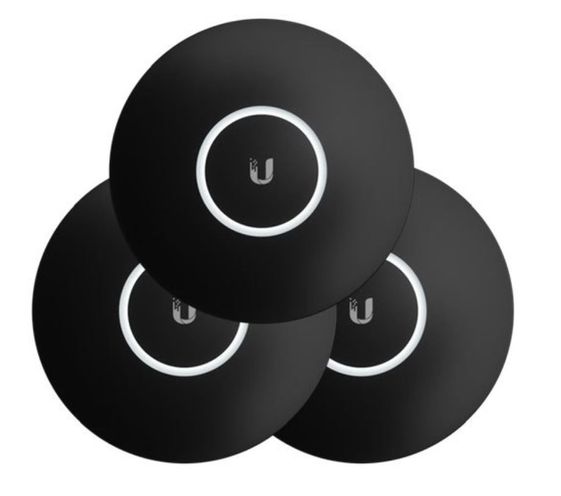 UBIQUITI Zestaw trzech nakładek UAP-nanoHD czarne - nHD-cover-Black-3