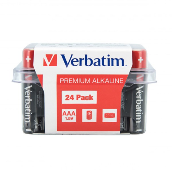 VERBATIM Baterie AAA / LR03 1,5V 24-pack 49504  - 023942495048
