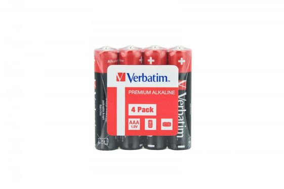 VERBATIM Bateria alkaliczna LR3 (AAA)(4szt.) shrink - 49500