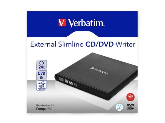 VERBATIM Nagrywarka DVD-RW USB 2.0 zewnętrzna - 98938