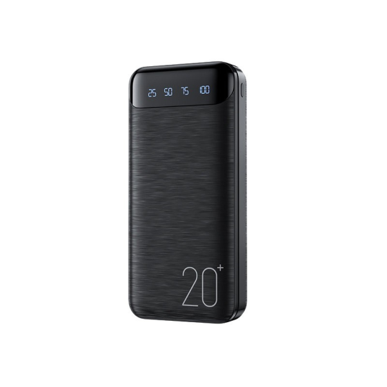 WEKOME Power bank 20000 mAh Super Charging 2xUSB-A LED Czarny - WK-WP-163_BLACK