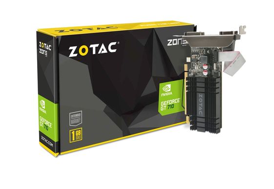 ZOTAC GT 710 Zone 1GB DDR3 64BIT DVI/HDMI/VGA  - ZT-71301-20L