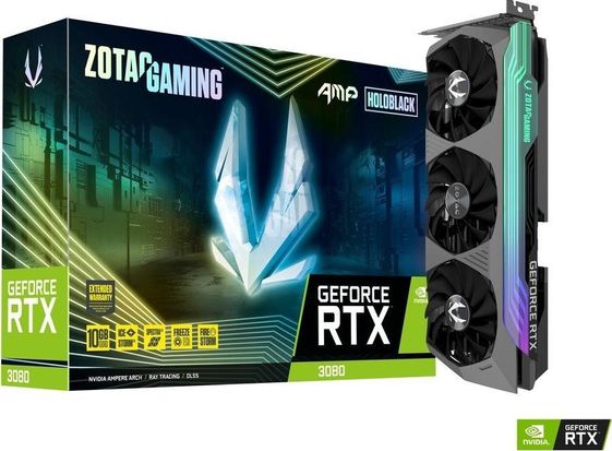 ZOTAC RTX 3080 AMP Holo LHR 10GB GDDR6X 320bit 3DP/HDMI - ZT-A30800F-10PLHR
