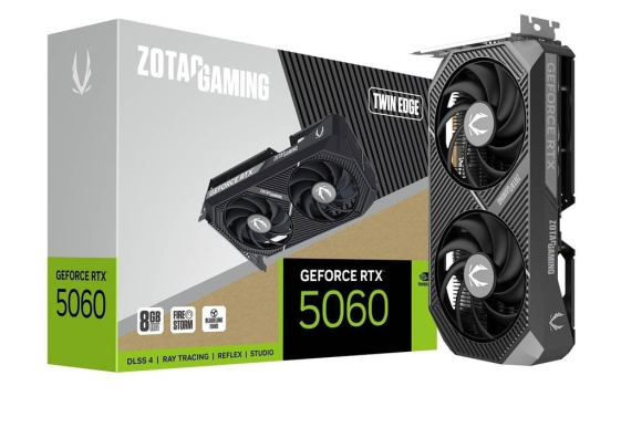 ZOTAC Karta graficzna GeForce RTX 5060 TWIN EDGE 8GB GDDR7 128bit 3DP/HDMI - ZT-B50600E-10M
