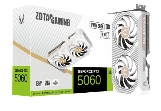 ZOTAC Karta graficzna GeForce RTX 5060 8GB TWIN EDGE OC GDDR7 128bit 3DP/HDMI - ZT-B50600Q-10M
