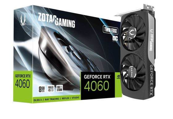 ZOTAC Karta graficzna GeForce RTX 4060 Twin Edge OC 8GB GDDR6 128bit 3DP - ZT-D40600H-10M