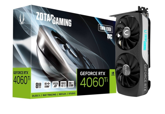 ZOTAC Karta graficzna GeForce RTX 4060 Ti Twin Edge OC 8GB GDDR6 128bit - ZT-D40610H-10M