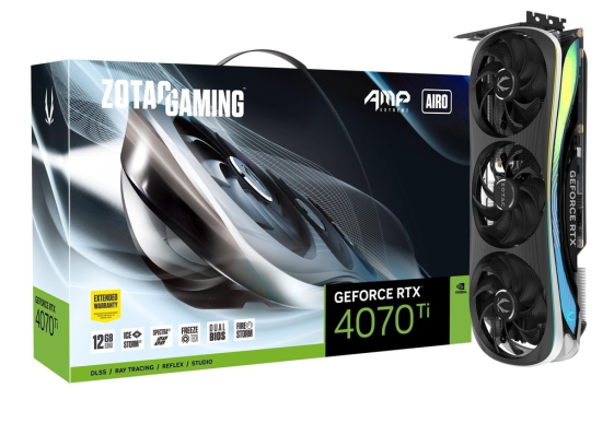 ZOTAC Karta graficzna GeForce RTX 4070 Ti AMP Extreme Airo 12GB GDDR6X 192bit - ZT-D40710B-10P