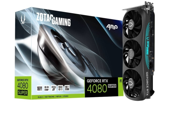 ZOTAC Karta graficzna GeForce RTX 4080 SUPER AMP 16GB GDDDRX6 3DP/HDMI 256bit - ZT-D40820F-10P