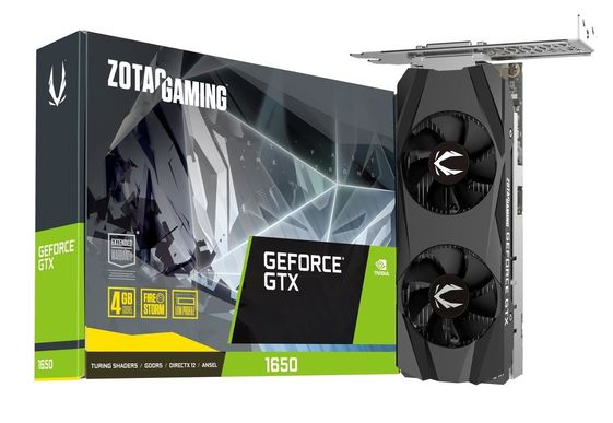 ZOTAC Karta graficzna GeForce GTX 1650 GAMING Low Profile 4GB GDDR5 128BIT HDMI/DVI-D/DP - ZT-T16500H-10L
