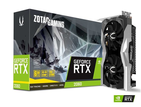 ZOTAC Karta graficzna GeForce RTX 2060 192bit GDDR6 HDMI/3DP - ZT-T20600F-10M