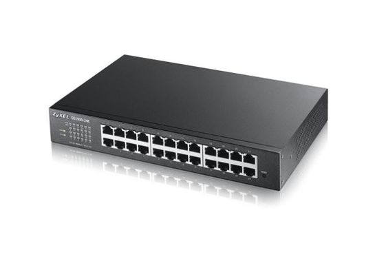 ZYXEL Przełącznik zarządzalny GS1900-24E-EU0103F 24port GbE Smart  24x100/1000  - GS1900-24E-EU0103F