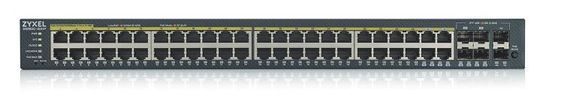ZYXEL Przełącznik GS1920-48HPv2 48port Gb and 4xGb Hybrid Mode 375W PoE - GS192048HPV2-EU0101F
