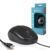 4WORLD Mysz optyczna USB CLASSIC, 1200DPI, czarna - 06627 - Zdjęcie 1