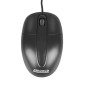 4WORLD Mysz optyczna USB CLASSIC, 1200DPI, czarna - 06627 - Zdjęcie 2