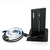 4WORLD Obudowa USB na dysk HDD 2.5" IDE (ATA) aluminiowa, czarna - 05287 - Zdjęcie 2